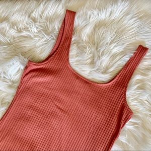 Forever 21 | Pink Ribbed Midi Dress